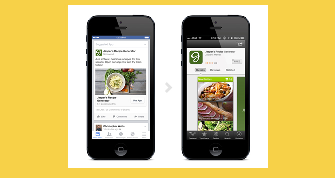 Example of Facebook Mobile App Ads