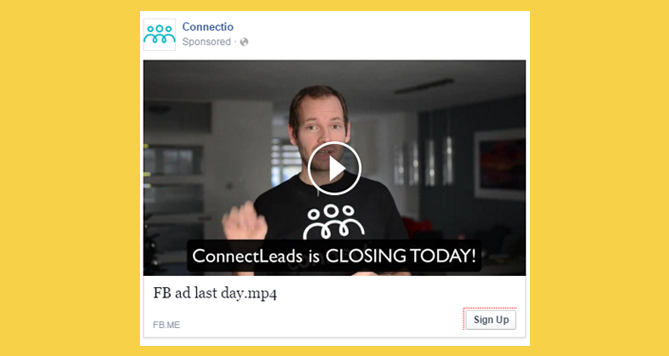 Example of Facebook Video Ads